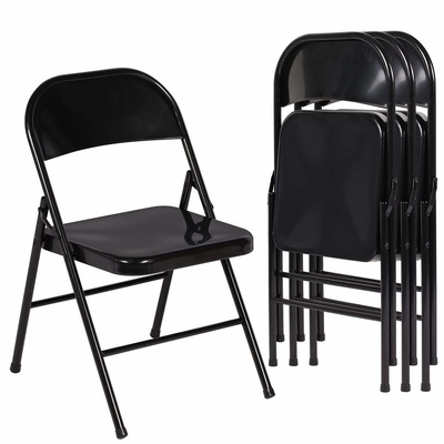 야외여서 야영하기 위한 흑철판 작은 사이즈 가벼운 접의자