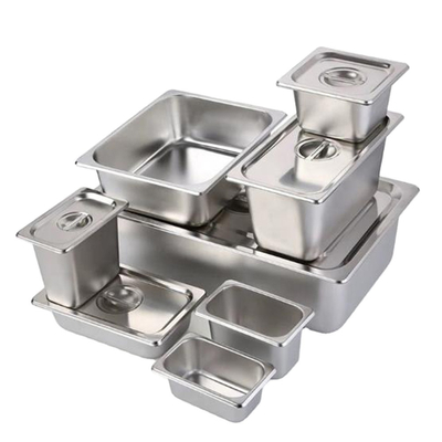 650x530mm 스테인레스 강 음식 서비스 팬 호텔 식당 공급