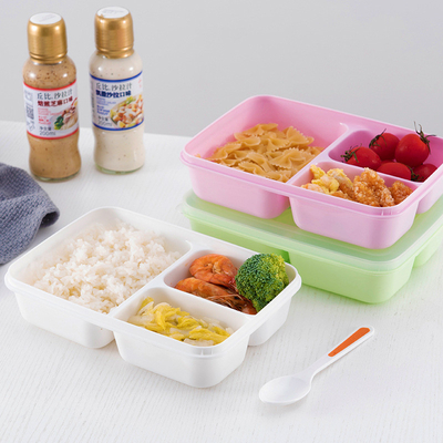 아이들 재사용할 수 있는 플라스틱 점심 용기, BPA 무료 벤토 도시락