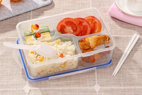 식품 등급 PP 재사용할 수 있는 플라스틱 점심 용기 가벼운 가지고 다닐 수 있는 귀여운 분할기